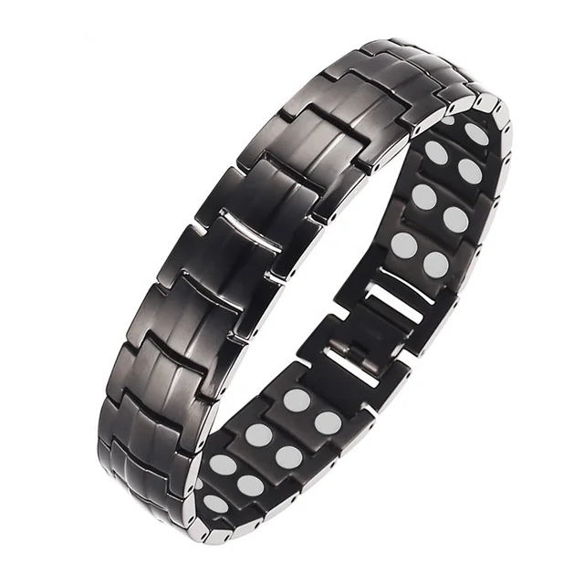 Ultra Strength Magnetic Therapy Bracelet Black Classic for men