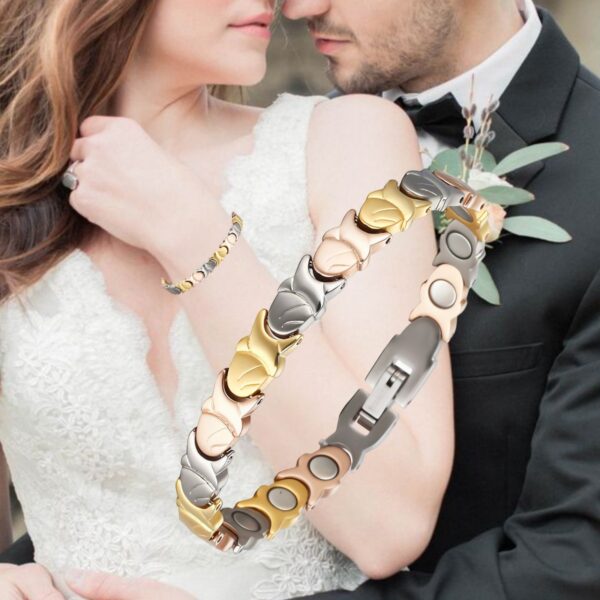 Ultra Strength Magnetic Therapy Bracelet  Three Color Classic  for women - Image 2