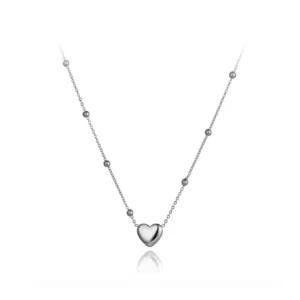 Heart-shaped Stainless Steel Pendant necklace for women (USNK001B)