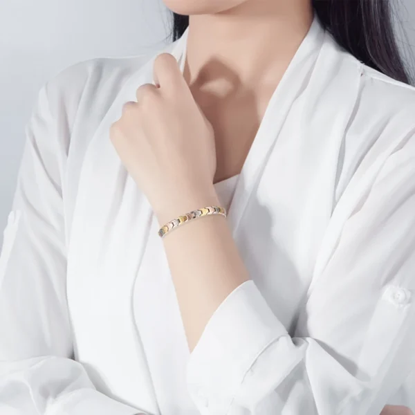 Ultra Strength Magnetic Therapy Bracelet Three Color Classic for women High Quality Titanium - Image 4