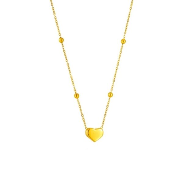 Heart-shaped Stainless Steel Pendant necklace for women (USNK001A)