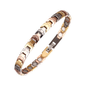 Rainsoe Magnetic Therapy Bracelet Three Color Classic for women High Quality Titanium (USMR0203colorA)