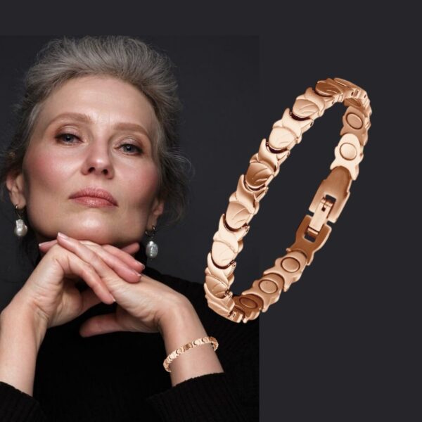 Ultra Strength Magnetic Therapy Bracelet Three Color Classic for women High Quality Titanium USMR008 - Image 2