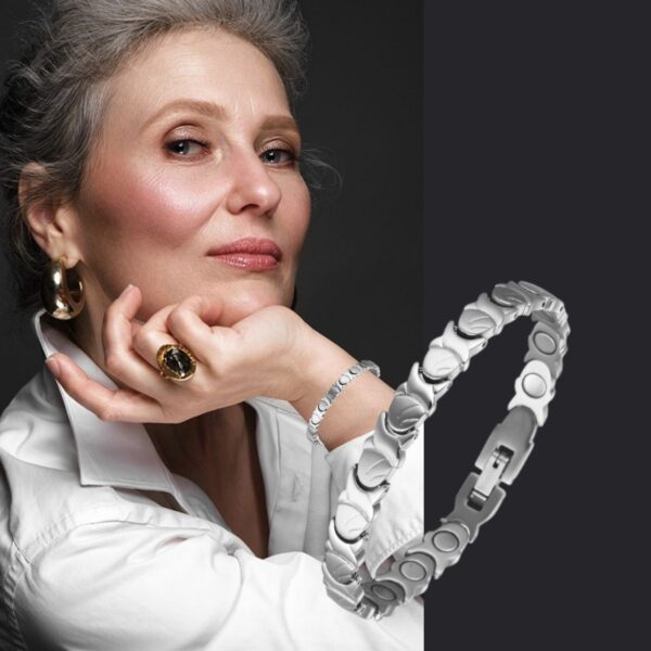 Ultra Strength Magnetic Therapy Bracelet Three Color Classic for women High Quality Titanium USMR008 - Image 16