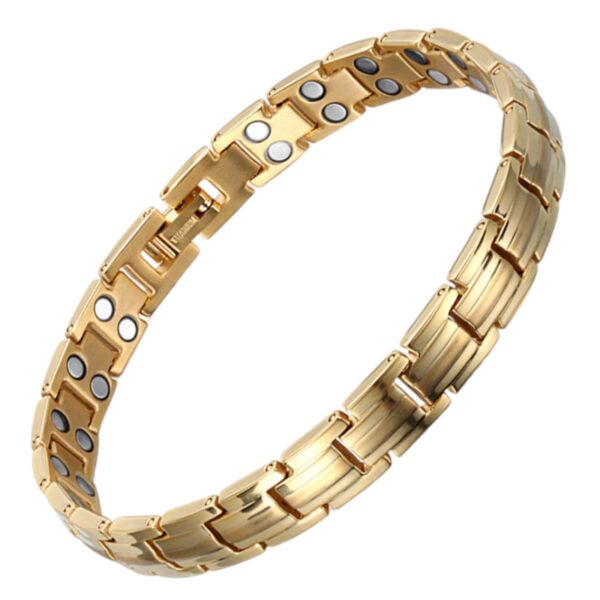 Ultra Strength Magnetic Therapy Bracelet Three Color Classic for women stainless steel(USMR011A)
