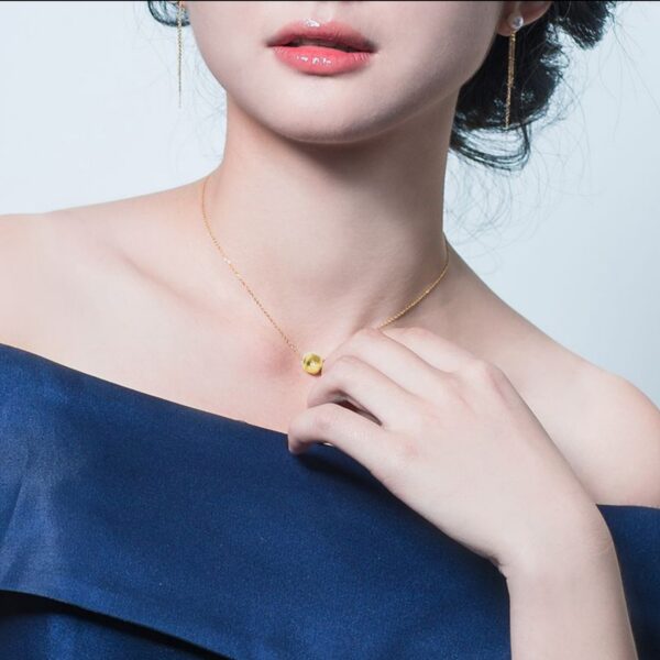 Heart-shaped Stainless Steel Pendant necklace for women (USNK003A) - Image 5