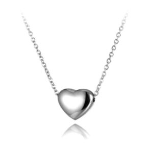 Heart-shaped Stainless Steel Pendant necklace for women (USNK003B)