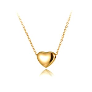 Heart-shaped Stainless Steel Pendant necklace for women (USNK003A)