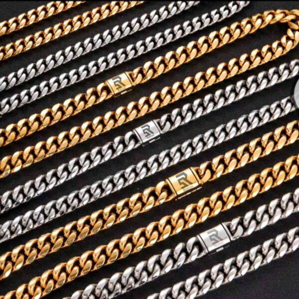 Rainsoe Brand Hip Hop Jewelry 12mm/Stainless steel Men's Necklaces(USNKA) - Image 9