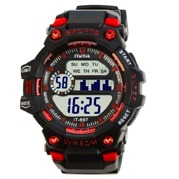 iTaiTek Luxury Digital Men Watches Sports Waterproof Electronic Mens (IT-897) Blue Black - Image 14