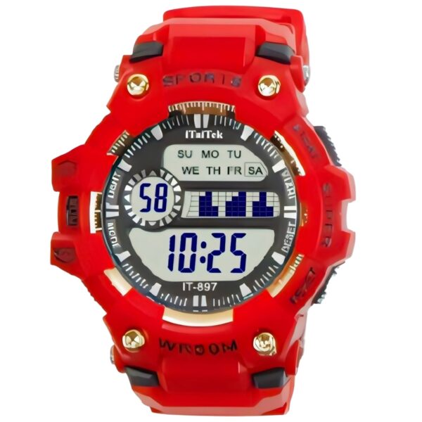 iTaiTek Luxury Digital Men Watches Sports Waterproof Electronic Mens (IT-897) Blue Black - Image 16