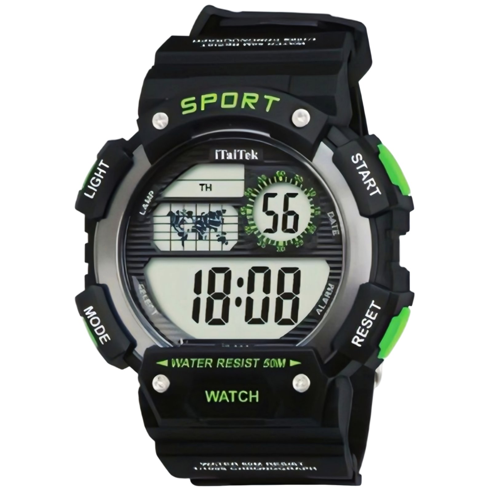 iTaiTek Luxury Digital Men Watches Sports Waterproof Electronic Mens (IT-890)Yellow Black - Image 3