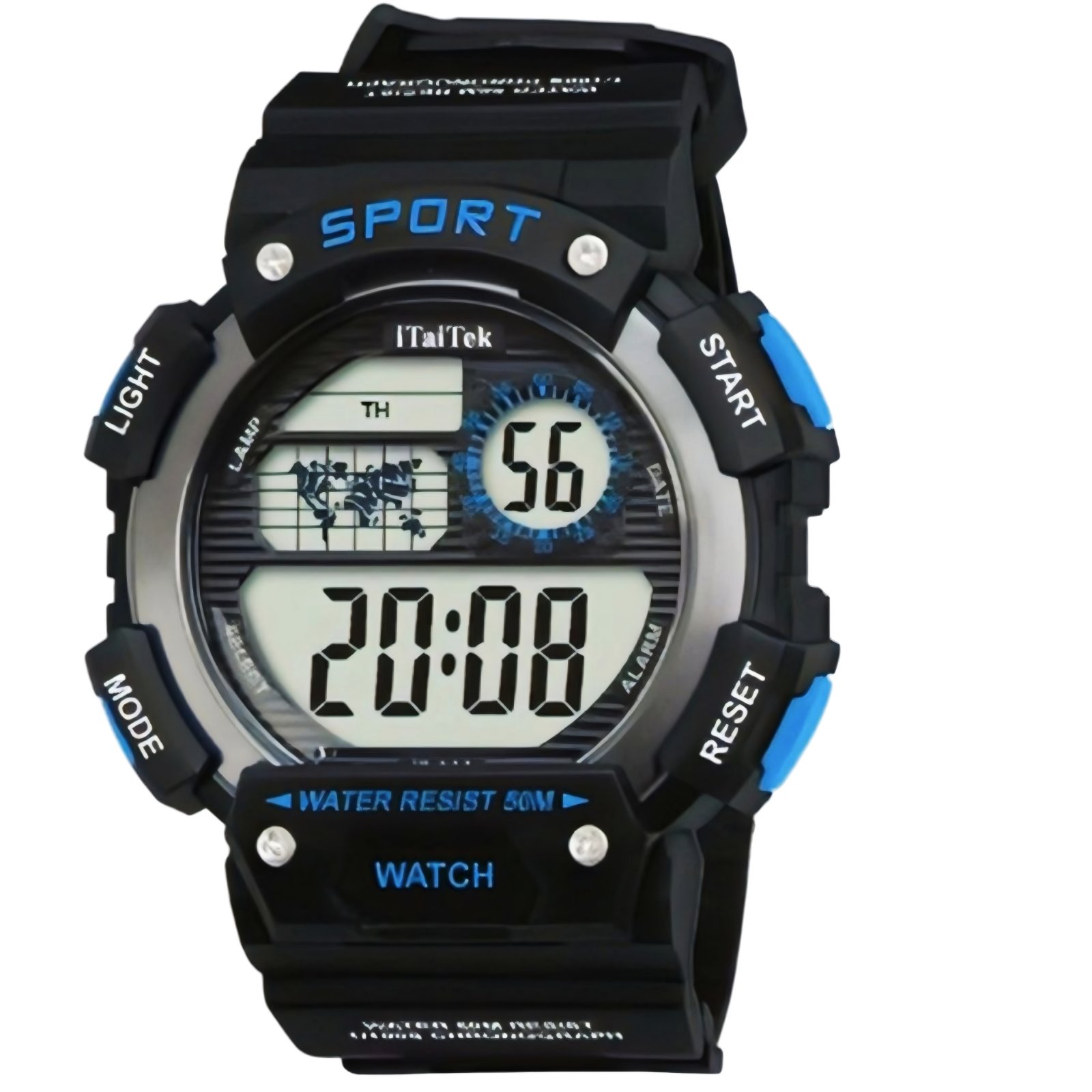 iTaiTek Luxury Digital Men Watches Sports Waterproof Electronic Mens (IT-890)Yellow Black - Image 2