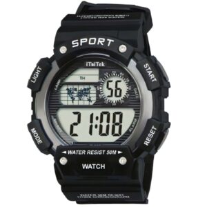 iTaiTek Luxury Digital Men Watches Sports Waterproof Electronic Mens (IT-890)Black