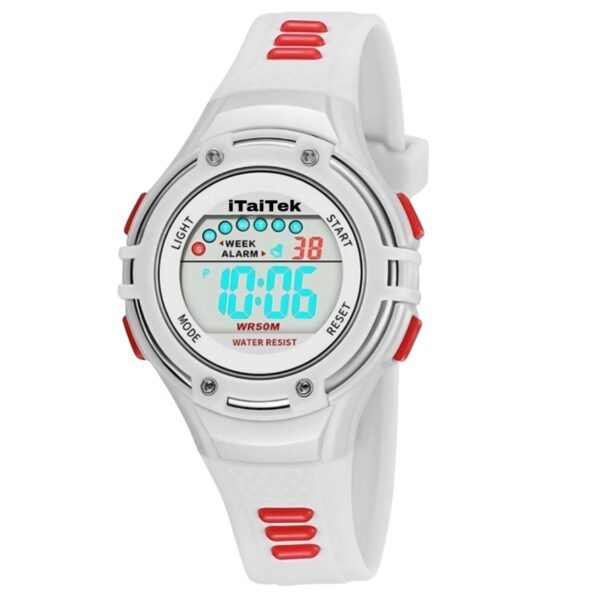iTaiTek Luxury Digital KID Watches Sports Waterproof Electronic KIDS (IT-618) BABY PINK - Image 4