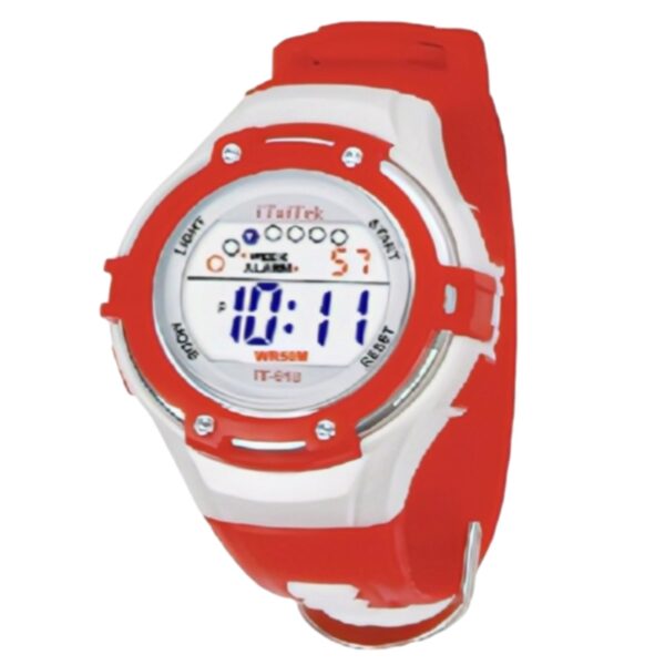 iTaiTek Luxury Digital KID Watches Sports Waterproof Electronic KIDS (IT-618) BABY PINK - Image 7