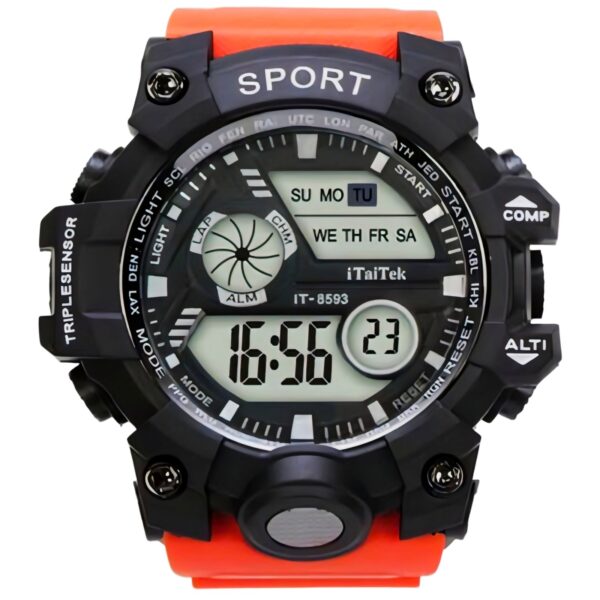 iTaiTek Luxury Digital Men Watches Sports Waterproof Electronic Mens (IT-8593)Black White - Image 10