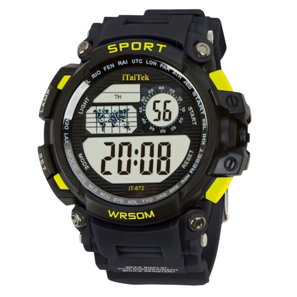 iTaiTek Luxury Digital Men Watches Sports Waterproof Electronic Mens (IT-872)Army Green Black - Image 2