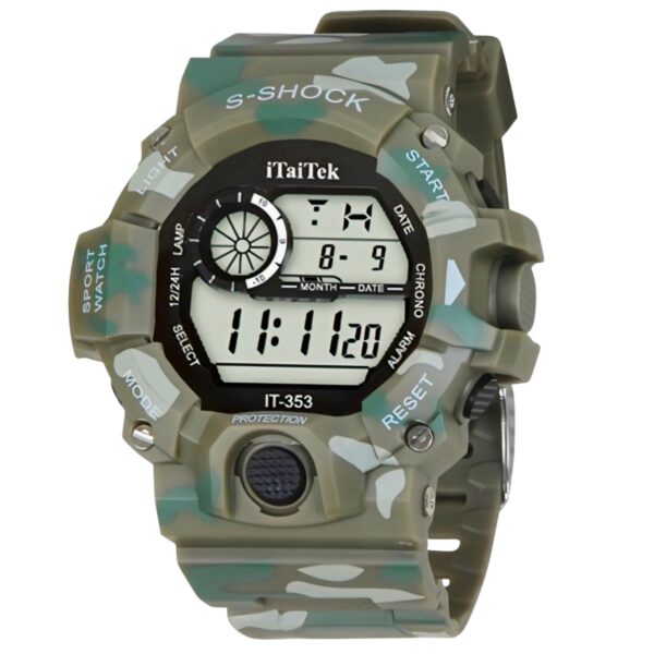 iTaiTek Luxury Digital Men Watches Sports Waterproof Electronic Mens (IT-353) RED - Image 3