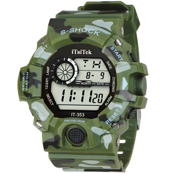 iTaiTek Luxury Digital Men Watches Sports Waterproof Electronic Mens (IT-353) RED - Image 4