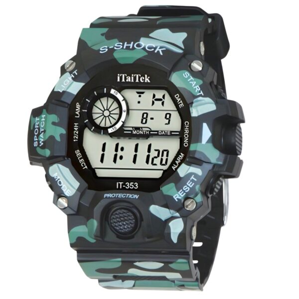 iTaiTek Luxury Digital Men Watches Sports Waterproof Electronic Mens (IT-353) RED - Image 5