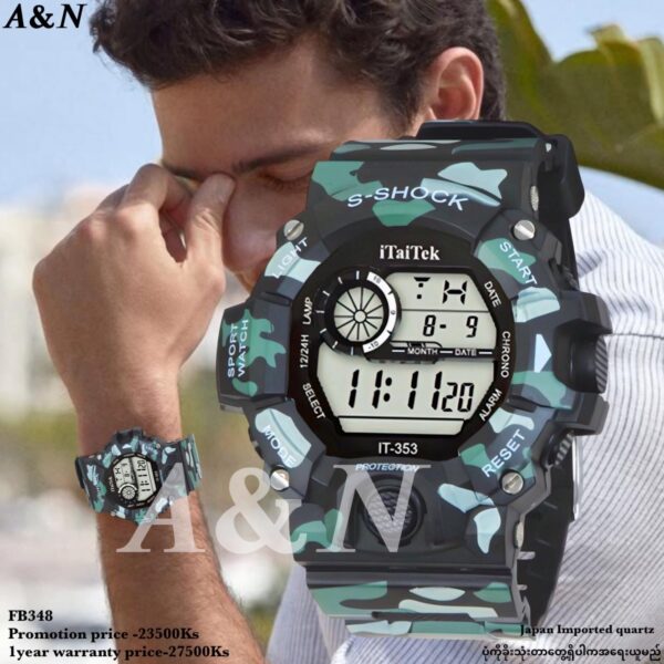iTaiTek Luxury Digital Men Watches Sports Waterproof Electronic Mens (IT-353) RED - Image 6