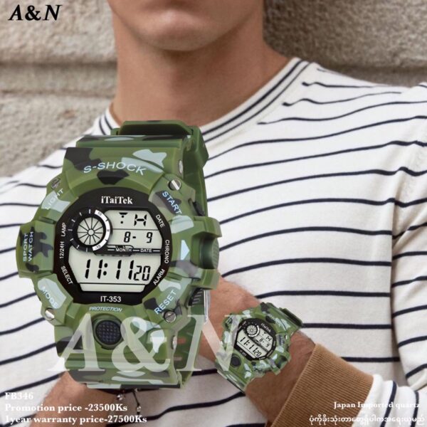 iTaiTek Luxury Digital Men Watches Sports Waterproof Electronic Mens (IT-353) RED - Image 8