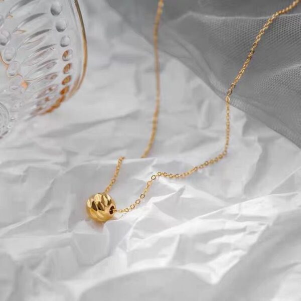 Ball-shaped Stainless Steel Pendant necklace for women USNK004 - Image 7