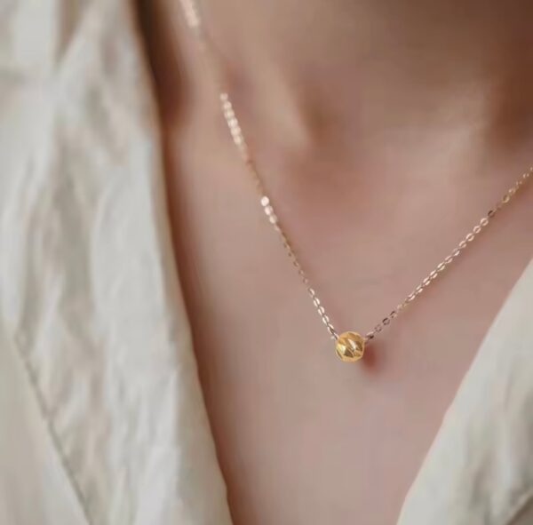 Ball-shaped Stainless Steel Pendant necklace for women USNK005A - Image 5