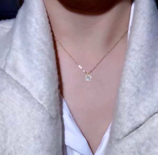 Ball-shaped Stainless Steel Pendant necklace for women USNK005A - Image 6