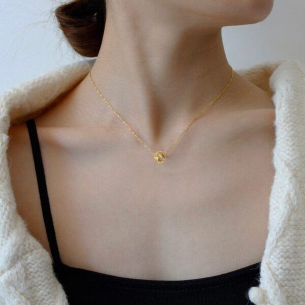 Ball-shaped Stainless Steel Pendant necklace for women USNK005A - Image 16